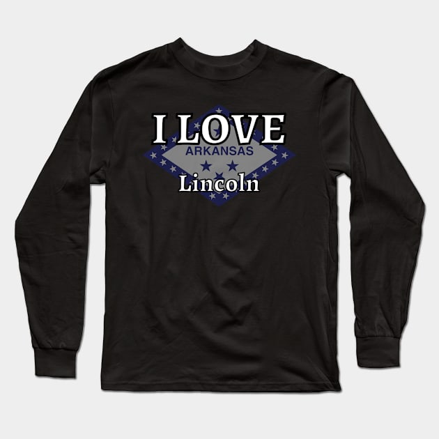 I LOVE Lincoln | Arkensas County Long Sleeve T-Shirt by euror-design